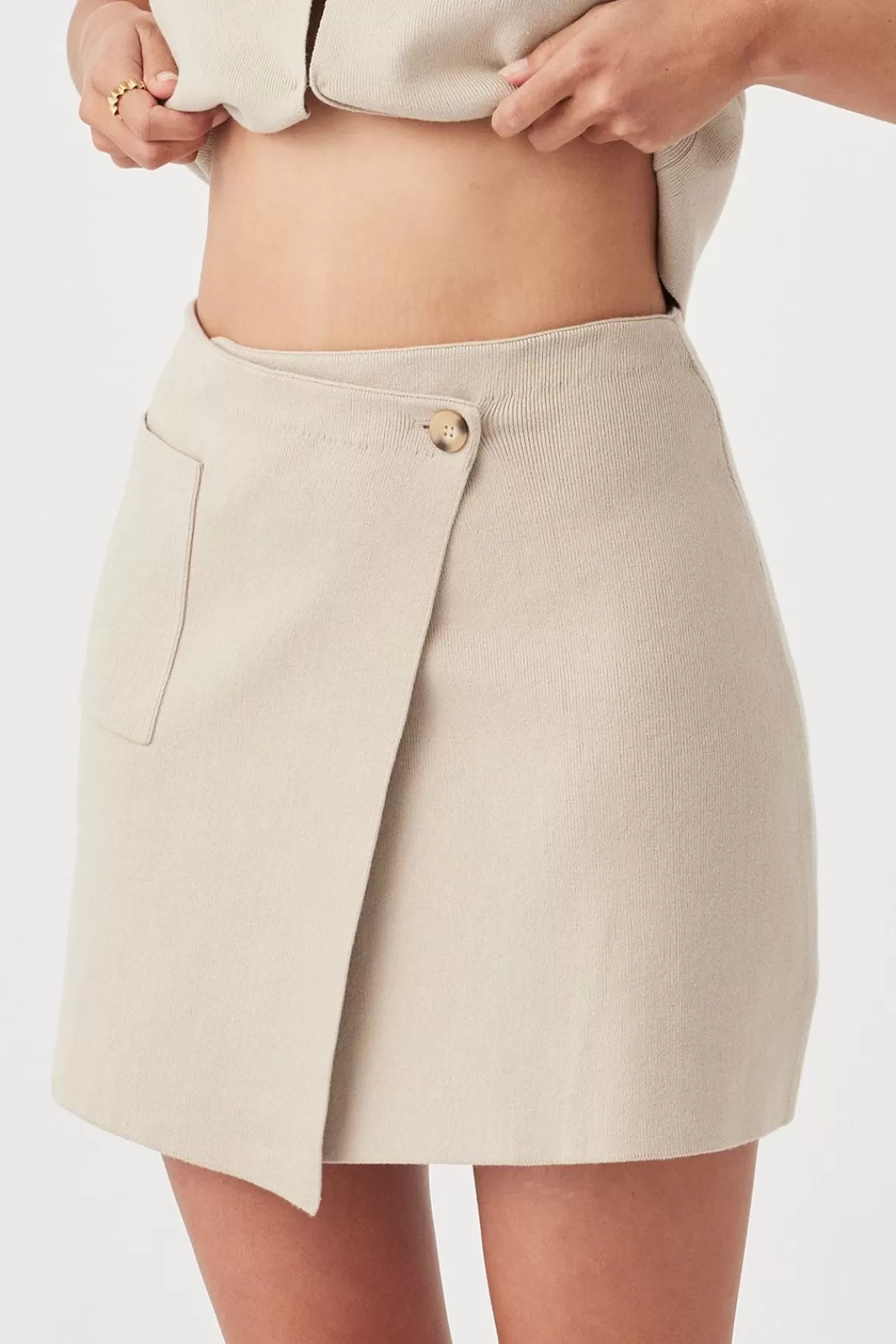 Women Arcaa Knitwear>Ria Skirt-Taupe