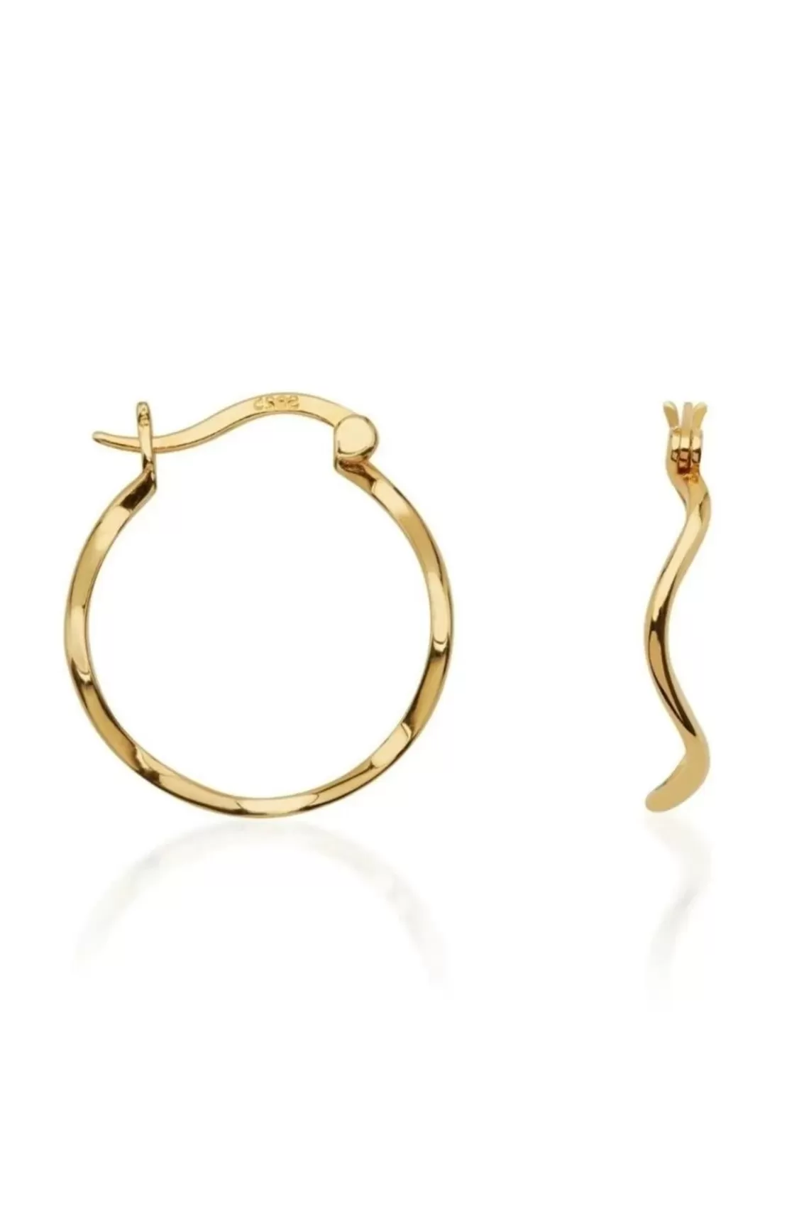 Women Arcaa Accessories>Saint Valentine-Vera Wave Hoops-Gold