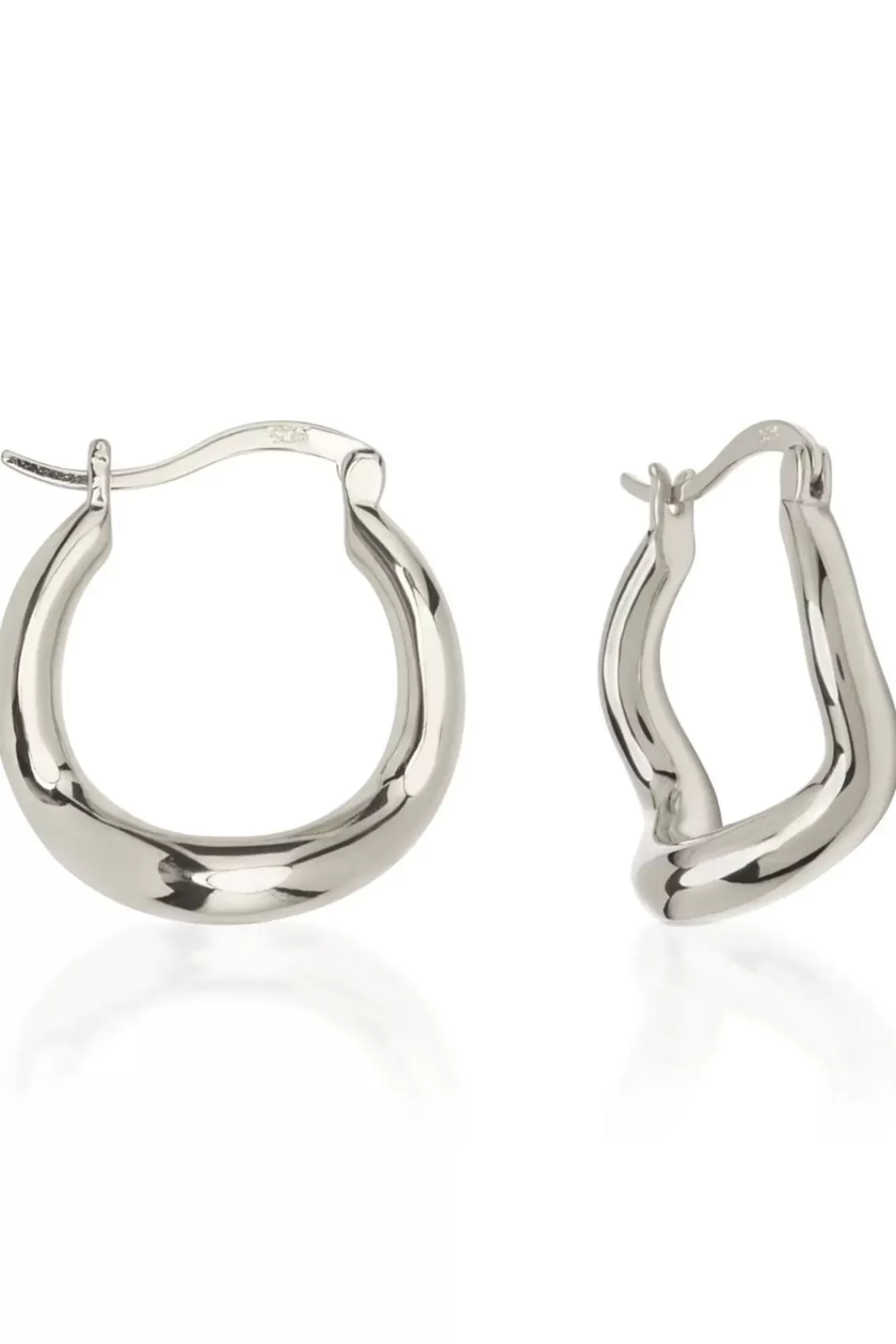 Women Arcaa Accessories>Saint Valentine-Wabi Sabi Hoops-Silver