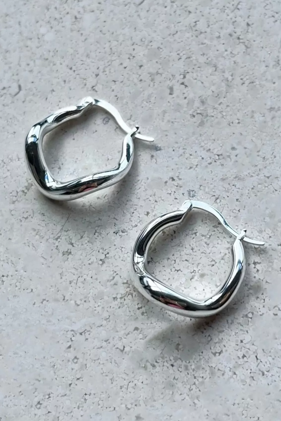 Women Arcaa Accessories>Saint Valentine-Wabi Sabi Hoops-Silver