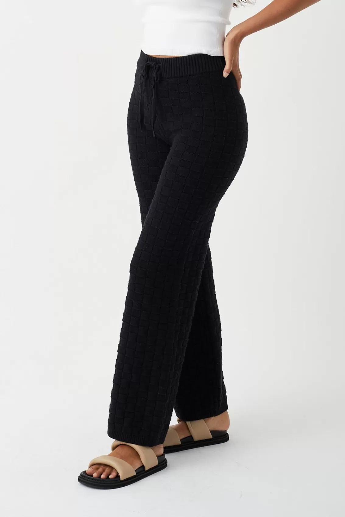 Women Arcaa Knitwear>Sierra Organic Knit Pant-Black