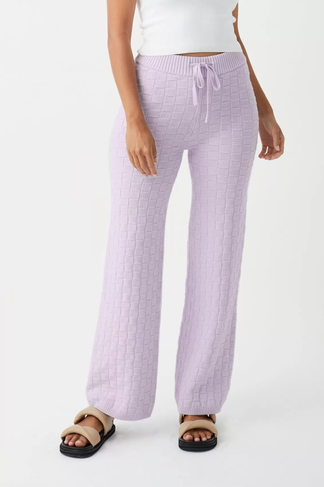 Women Arcaa Bottoms>Sierra Organic Knit Pant-Lilac