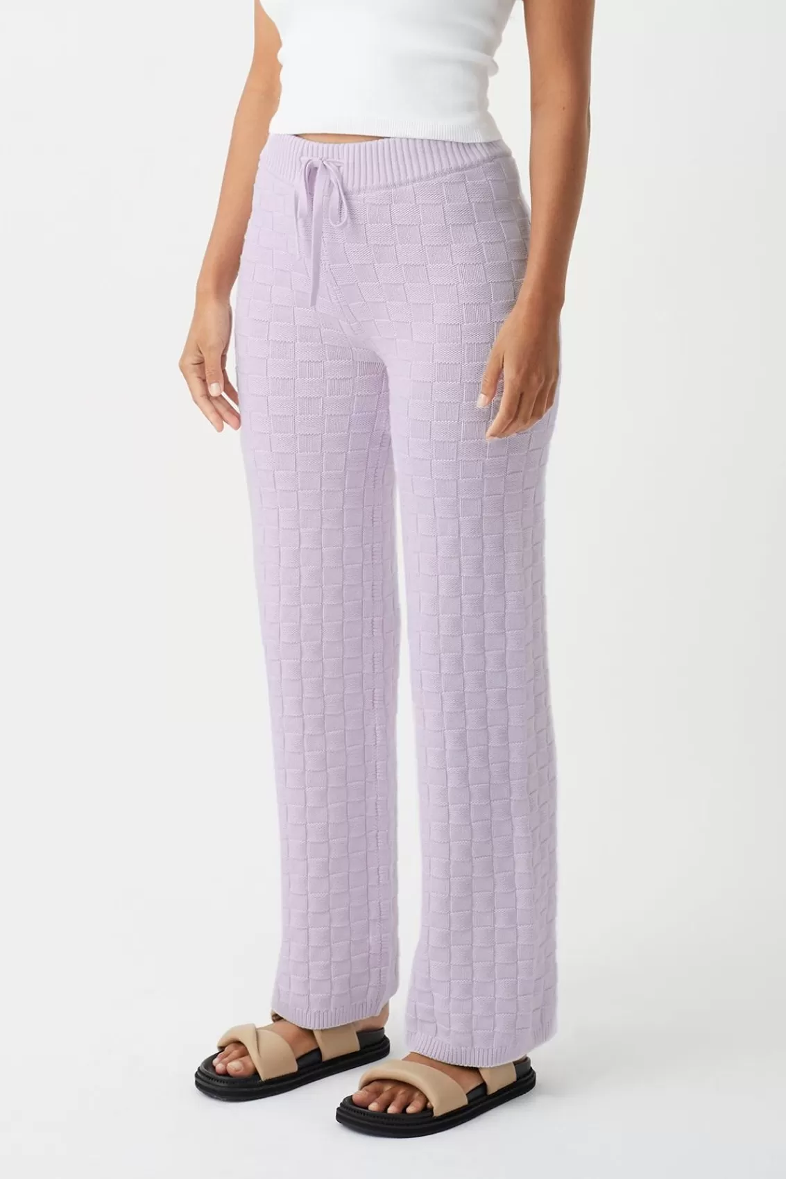 Women Arcaa Bottoms>Sierra Organic Knit Pant-Lilac