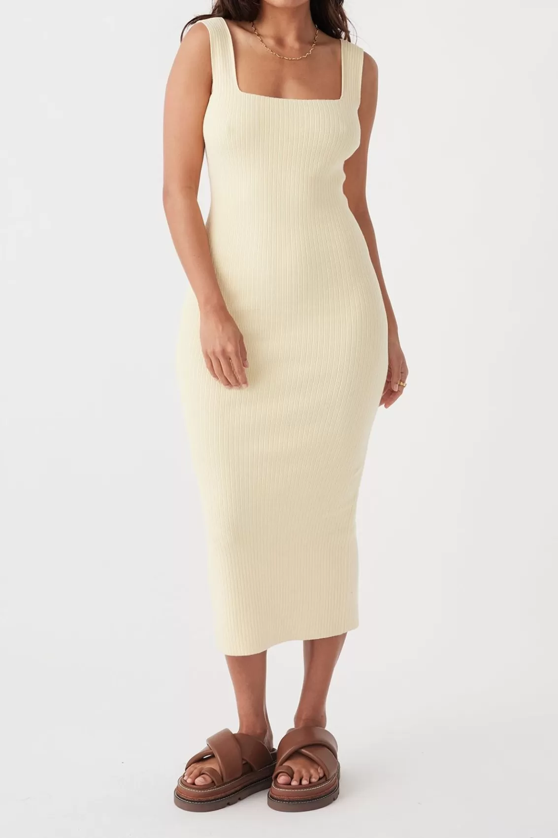 Women Arcaa Knitwear>Tully Dress-Butter