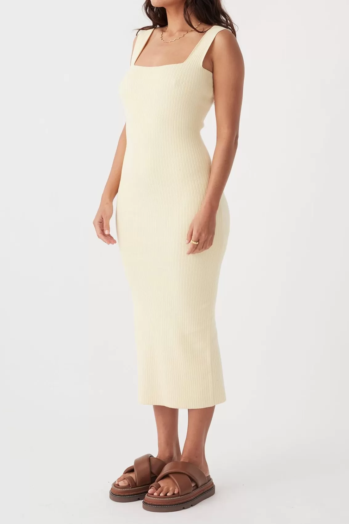 Women Arcaa Knitwear>Tully Dress-Butter