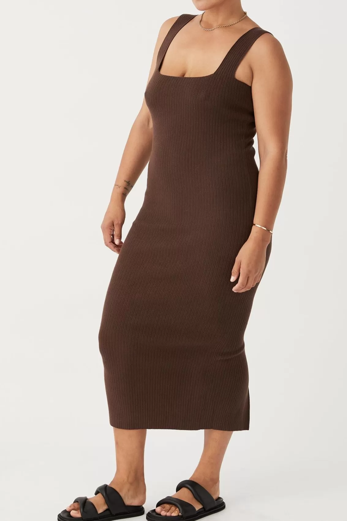 Women Arcaa Knitwear>Tully Dress-Chocolate