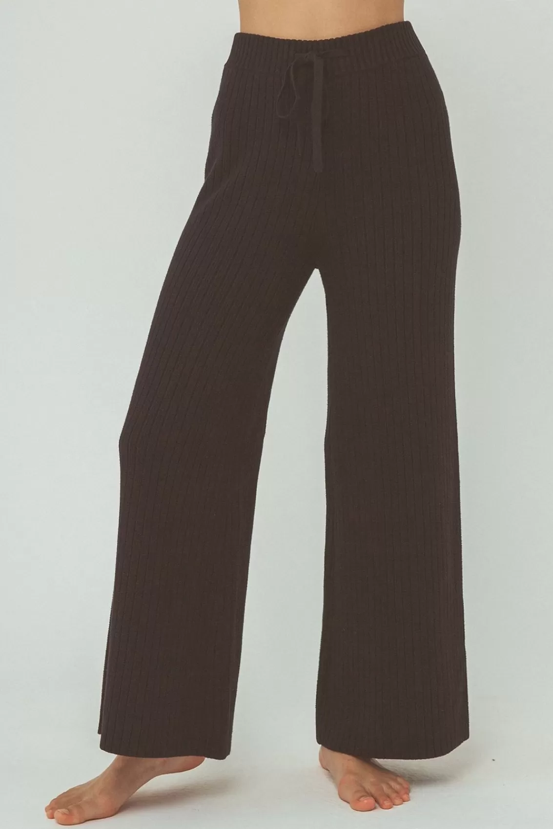 Women Arcaa Bottoms>Vera Organic Knit Pants-Black