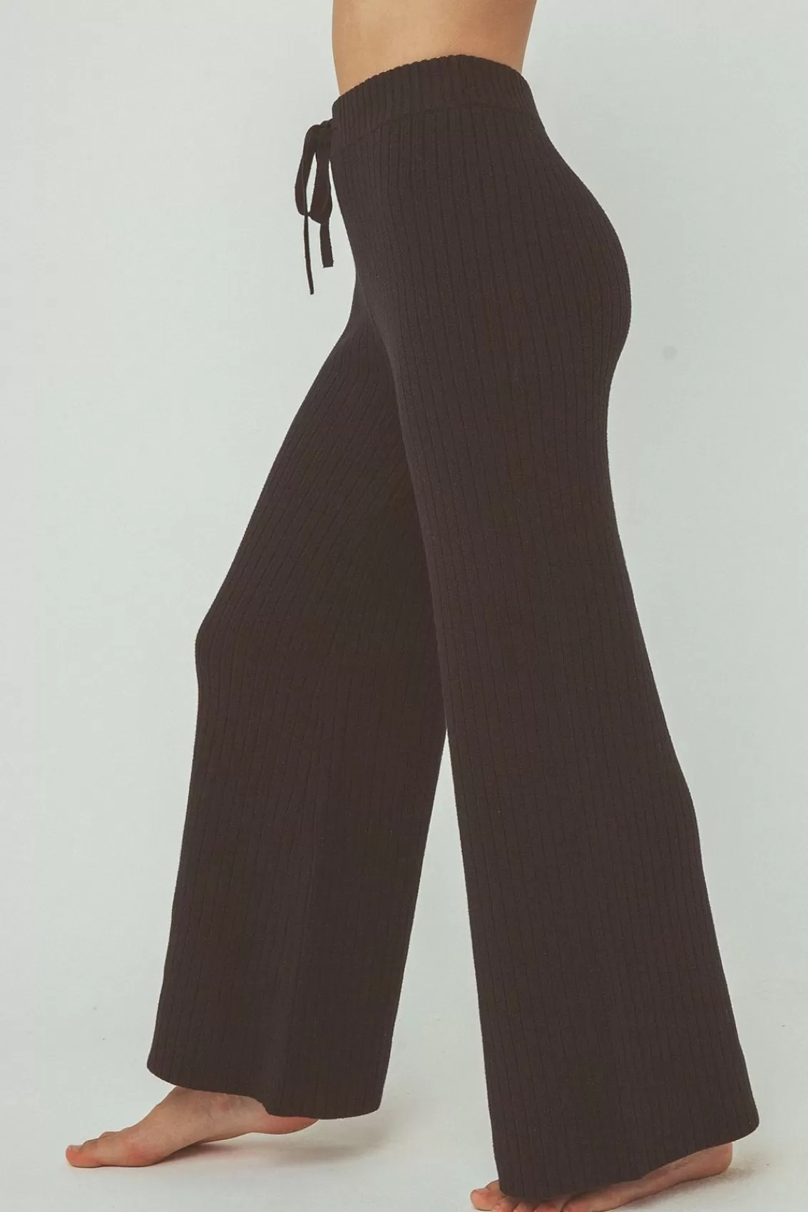 Women Arcaa Bottoms>Vera Organic Knit Pants-Black